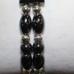 Magnetic Hematite Double Bracelet - Black and Silver